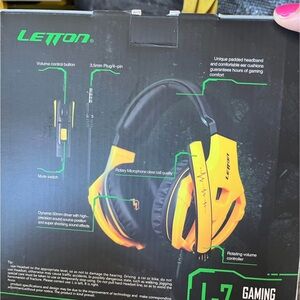 Letton Yellow Gaming Headset